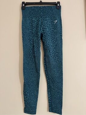 Gymshark Women’s Teal Animal-Print Leggings